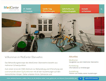 Tablet Screenshot of medcenter-oberwiehre.de